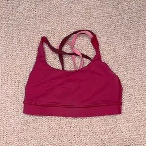Lululemon Pink Energy Bra Size 2